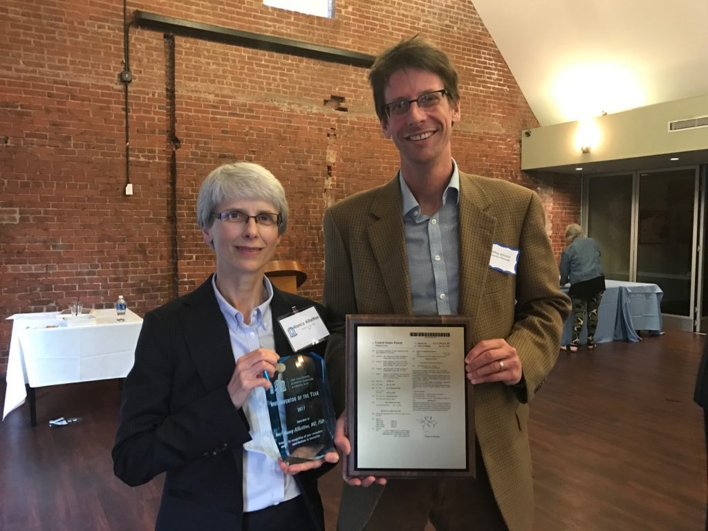 Nancy Allbritton (left), Kenan Distinguished Professor and chair of the UNC-Chapel Hill/NC State Department of Biomedical Engineering, co-founded startups Cell Microsystems and Altis Biosystems.