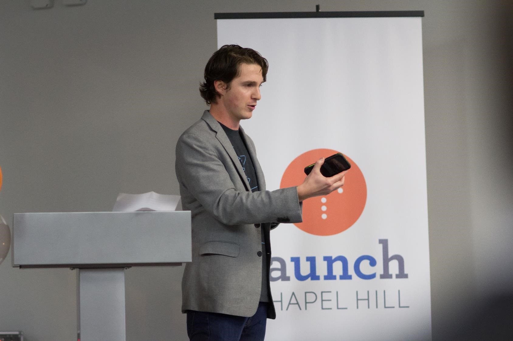 Alain Glanzman, co-founder of WalletFi, describes his company's experience after graduating from startup accelerator Launch Chapel Hill.