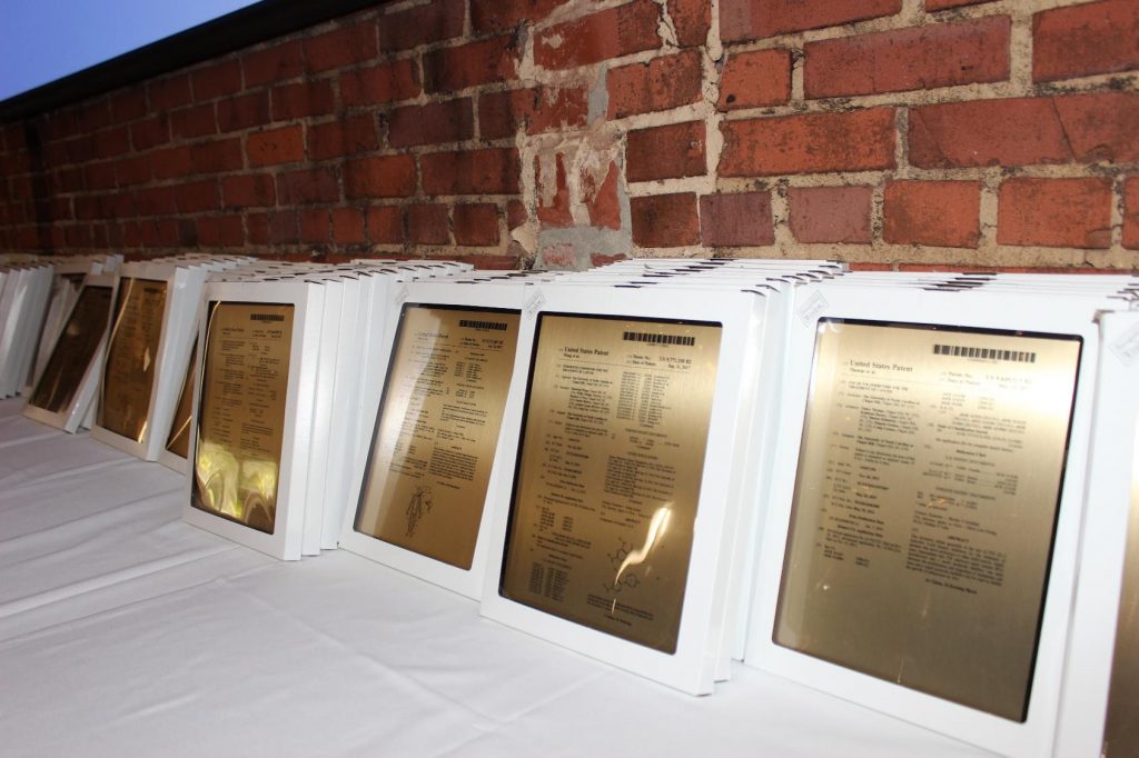 Patent plaques for faculty inventors