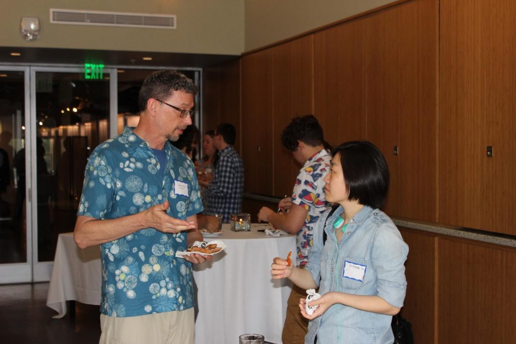 Faculty networking reception following the award presentation and patent plaque announcements
