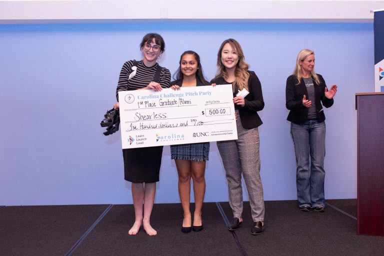 Shearless (1st Place, Graduate/Alumni): A software company that uses machine learning to help clothing pattern makers automatically adjust their patterns to a customer’s measurements.