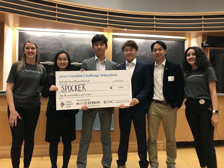 SPOCKER (Best Late-Stage Physical Product): A smart sock product that determine a wearer’s health information by collecting and analyzing real-time gait pressure data