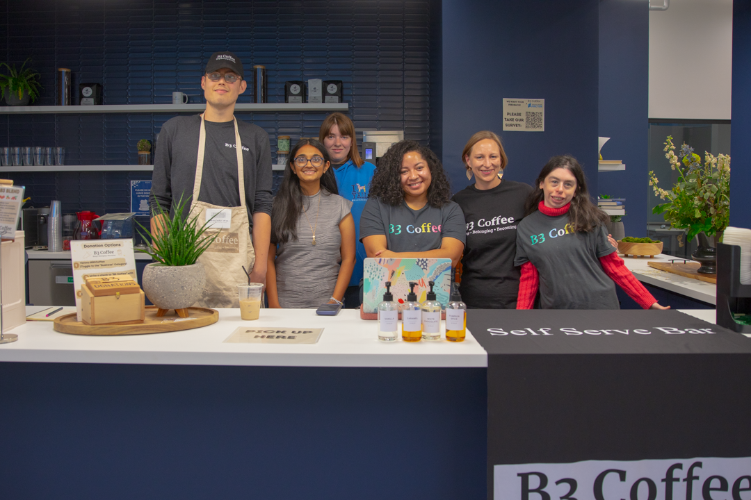 B3 Coffee team operates a pop-up coffee stand at the Innovate Carolina Junction